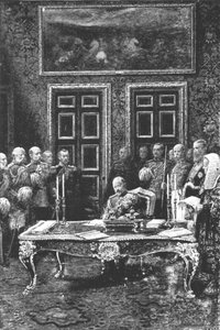 Edward VII. Provádí svůj první státní akt...24. ledna 1901. od Unbekannt