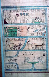 Egyptský obrázek zemědělství v Elysian Fields od Unbekannt