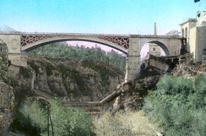 Most El-Kantara, Constantine, severovýchodní Alžírsko od Unbekannt