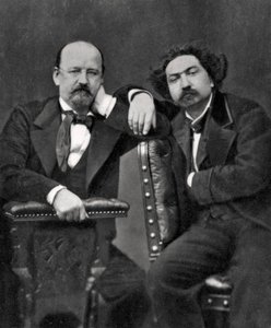 Emile Erckmann a Alexandre Chatrian, francouzští spisovatelé, 1887 od Unbekannt