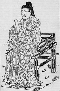 Císař Kanmu, který v roce 1907 založil japonský zákon o posloupnosti od Unbekannt