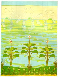 Smaltované koupelnové obklady, 1898 od Unbekannt