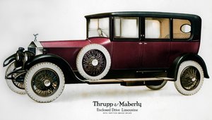 Uzavřená limuzína Rolls-Royce s přepážkou za řidičem, c1910-1929 od Unbekannt