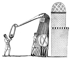 Motor na házení kamenů, 1870 od Unbekannt
