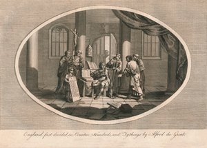 Anglie poprvé rozdělena na hrabství, stovky a tythingy Alfrédem Velikým, 80. léta 1793 od Unbekannt