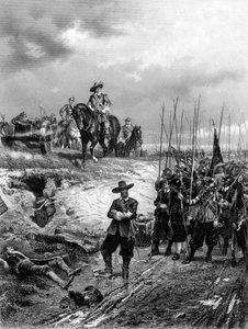 Anglické občanské války: Oliver Cromwell 1599-1658 v bitvě u Marston Moor, 2. července 1644 od Unbekannt