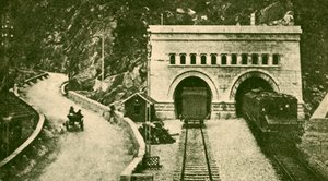 Vchod do Simplonského tunelu 12 12 mil dlouhý spojující Švýcarsko a Itálii, c1930. od Unbekannt