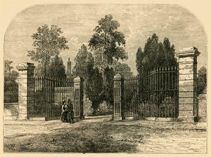 Vchod na hřbitov Brompton, c1876. od Unbekannt