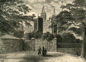Vchod do observatoře Greenwich, v roce 1840, c1878. od Unbekannt