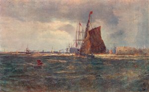 Vjezd do přístavu Portsmouth, konec 19. století 1906 od Unbekannt