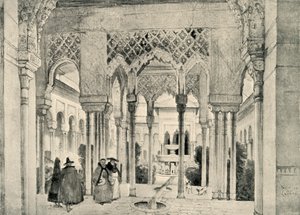 Vchod do dvora lvů, c1830, 1907. od Unbekannt
