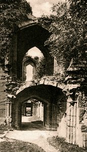 Vchod do hodovní síně, hrad Kenilworth, Warwickshire, počátek 20. století od Unbekannt