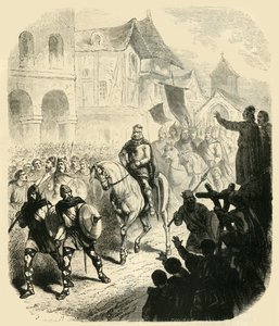 Vstup Charlese Martela do Paříže, po porážce Saracénů, 732 AD, 1890. od Unbekannt