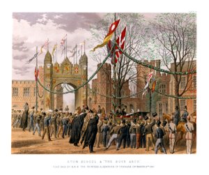 Eton School & The Boys Arch, c19. století od Unbekannt