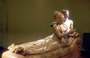 Etruský sarkofág s ležícím párem, Cerveteri, Itálie, 6. století před naším letopočtem od Unbekannt