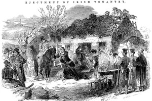 Vystěhovaná irská rolnická rodina, 1848 od Unbekannt