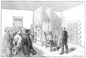 Poprava Kemmlera, prvního muže, který zemřel na elektrickém křesle, USA, 6. srpna 1890 od Unbekannt