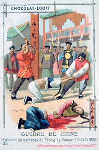 Poprava členů Tsong-Li-Yamen, Čína, povstání boxerů, 13. srpna 1900 od Unbekannt