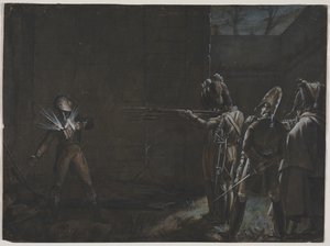 Poprava vévody dEnghien, 21. března 1804, c. 1870. od Unbekannt