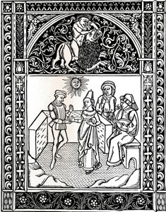 Bajka VIII: Žena provdaná za lupiče. Ezopsovy bajky, 1485, 1917 od Unbekannt
