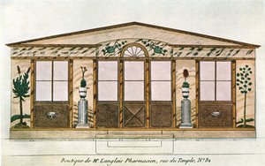 Fasádní malba Langlois Apothecarys Shop, Paříž, Francie, 1928. od Unbekannt