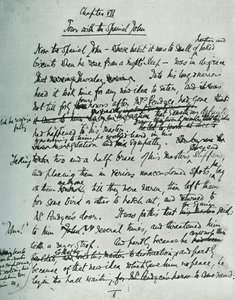 Faksimile stránky MS pro The Country House, John Galsworthy, 1907, 1928. od Unbekannt
