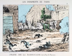 Pád Pařížské komuny, 1871 od Unbekannt