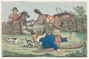 Padlý jezdec, 1780-1820. od Unbekannt
