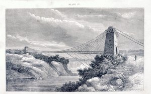 Falls View Suspension Bridge, Niagara, Severní Amerika, c1869-c1889 od Unbekannt