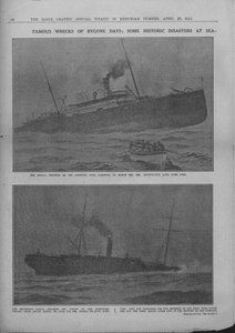 Slavné vraky minulých dnů: Některé historické katastrofy na moři, 20. dubna 1912. od Unbekannt