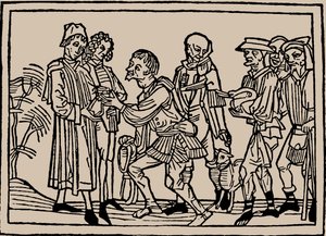 Farmáři při doručování svých daní hospodářům, 1479. od Unbekannt