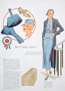 Módní ilustrace, 1935 od Unbekannt
