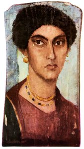 Fayumský portrét, starověký Egypťan, římské období, c200 AD 1956. od Unbekannt