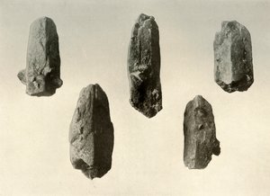 Krystaly živce z vrcholu Mount Erebus v přirozené velikosti, 1909 od Unbekannt