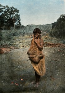 Australanka nesoucí své dítě, Australanka nesoucí své dítě, 1900. od Unbekannt