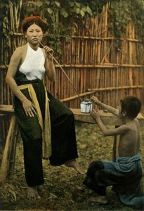 Femme Fumant De LOpium, Žena kouřící opium, 1900. od Unbekannt