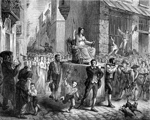 Festival rozumu, Paříž, 1793 1882-1884 od Unbekannt