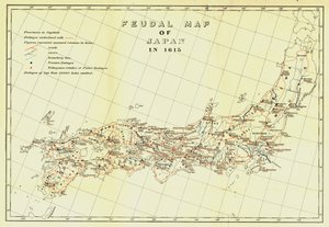 Feudální mapa Japonska v roce 1615, 1903. od Unbekannt