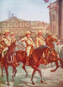 Polní maršál Roberts zmírňuje obléhání Kimberley, búrská válka, Jižní Afrika, 1900 od Unbekannt