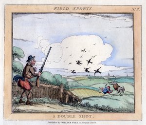 Field Sports: A Double Shot, konec 18.-začátek 19. století od Unbekannt