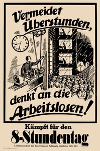Bojujte za osmihodinový den, c. 1925. od Unbekannt