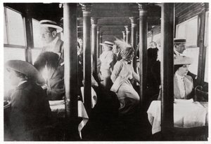 Filmová společnost na palubě Zeppelin LZ13 Hansa, c1912-1914 1933 od Unbekannt