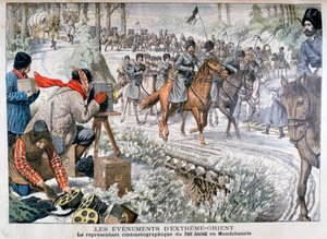 Natáčení v Mandžusku během rusko-japonské války, 1904 od Unbekannt