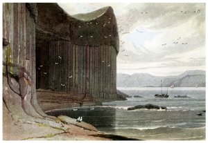 Jeskyně Fingals, Staffa, Vnější Hebridy, Skotsko. 1814 1956 od Unbekannt