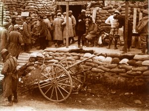 Stanoviště první pomoci, Ablain-Saint-Nazaire, Severní Francie, c1914-c1918 od Unbekannt