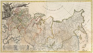 První obecná mapa Ruské říše, 1745 od Unbekannt