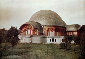 První Goetheanum, čelní pohled na jih, Dornach, Švýcarsko, 1922 od Unbekannt