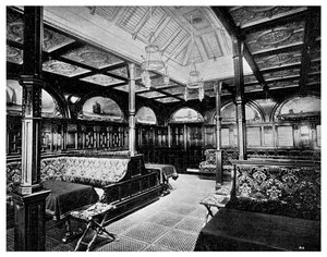 Prvotřídní kuřárna na palubě parníku P&O SS India, 1901 od Unbekannt