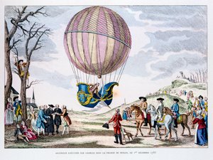 První pilotovaný let ve vodíkovém balónu, Francie, 1. prosince 1783 1887 od Unbekannt
