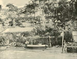 Fishermans Hut, Como., 1901. od Unbekannt